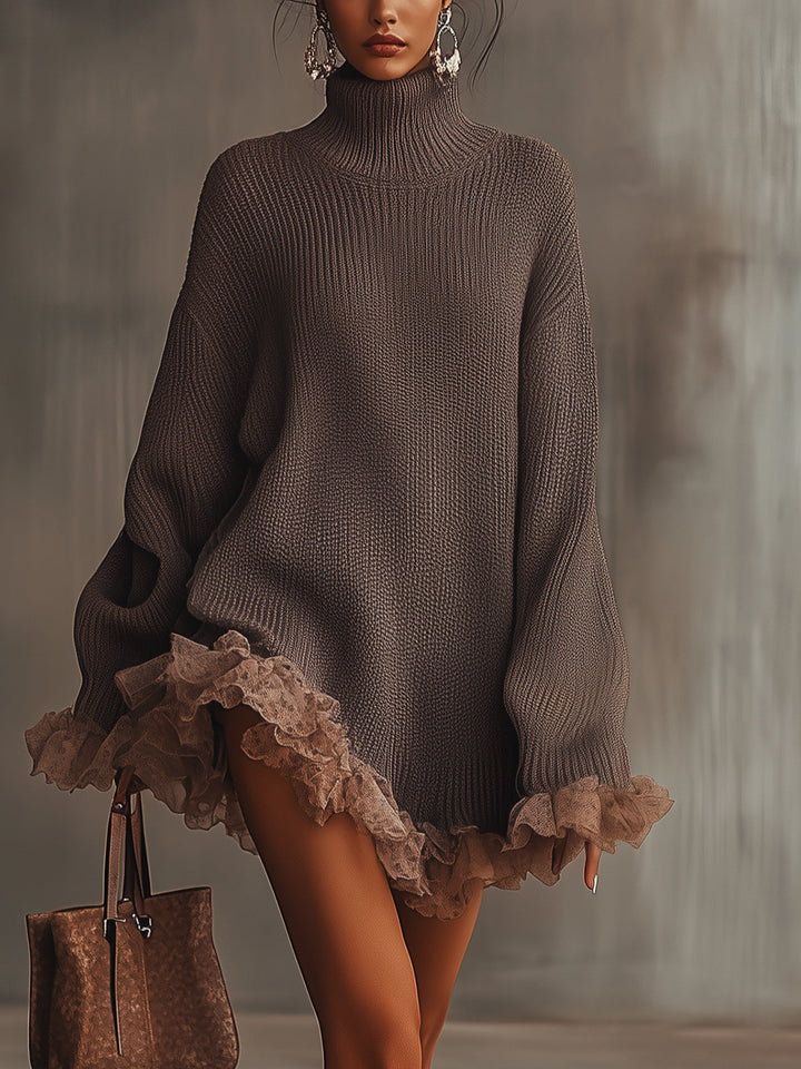 Madison | Women's Oversized Long Sleeve Mini Sweater Dress
