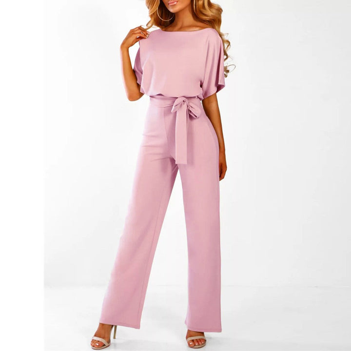 Mckenzie | Women's Wide Leg Belted Jumpsuit