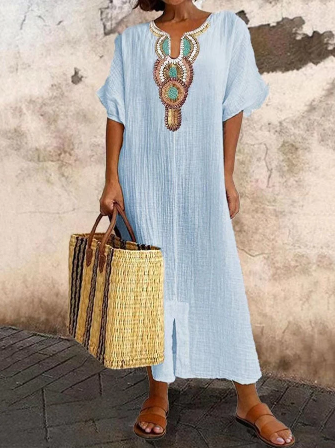 Melinda | Women's V-Neck Maxi Dress