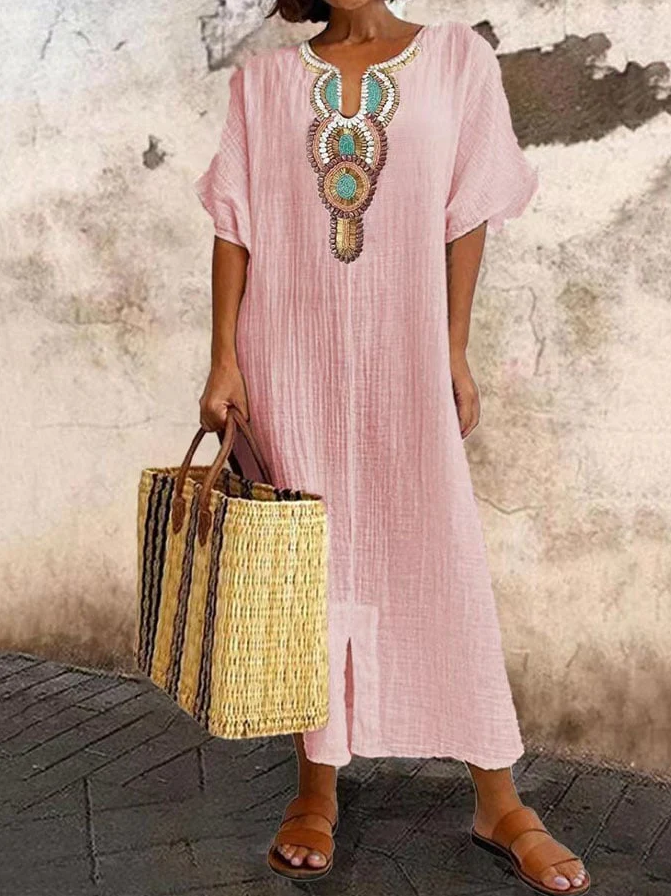 Melinda | Women's V-Neck Maxi Dress