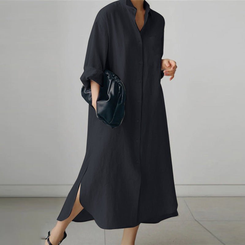 Miley | Women's V-Neck Long Sleeve Maxi Dress