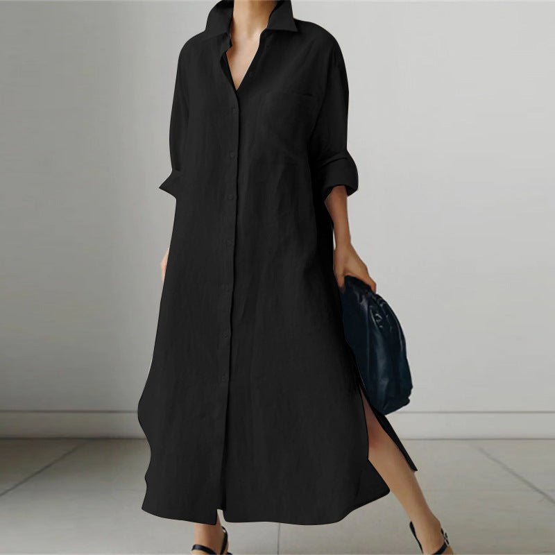 Miley | Women's V-Neck Long Sleeve Maxi Dress