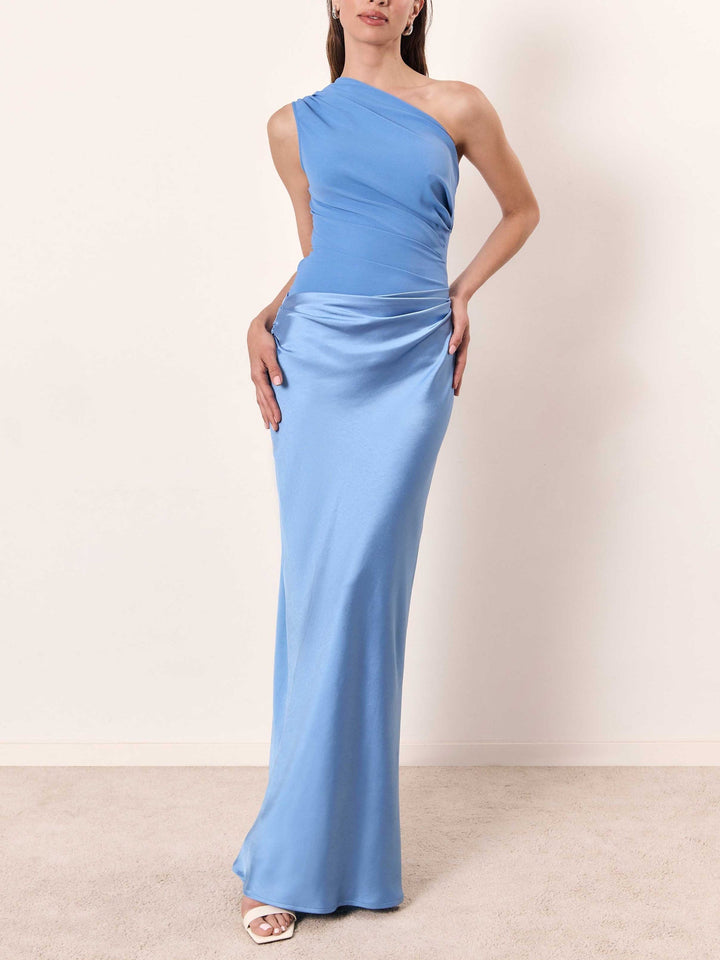 Nancy | Women's One Shoulder Maxi Dress