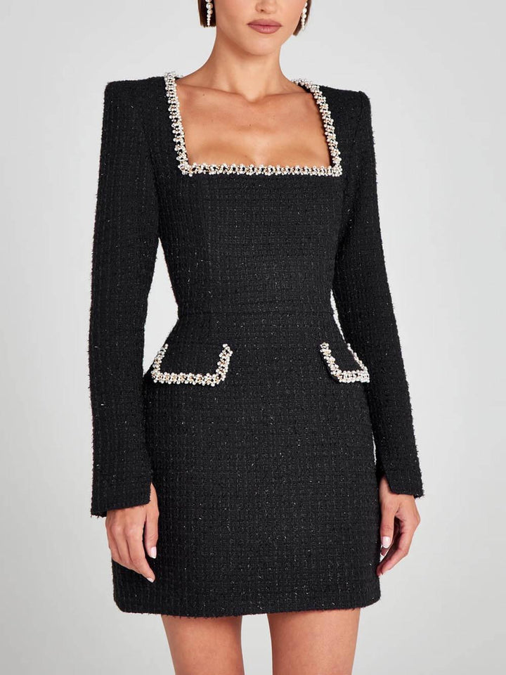 Naomi | Women's High Neck A-Line Mini Dress