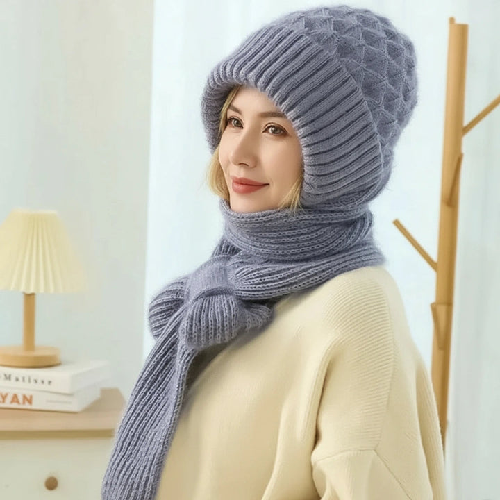 Aurora | Fleece-Lined Winter Hat & Scarf Set