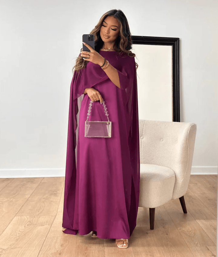 Rachael | Women's Cape Maxi Dress