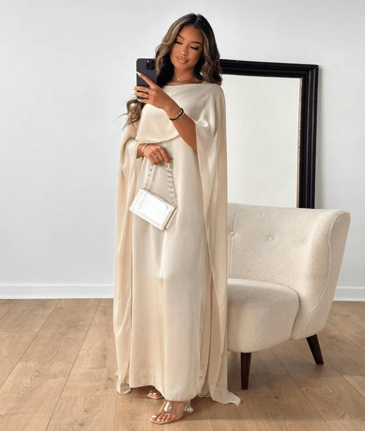 Rachael | Women's Cape Maxi Dress