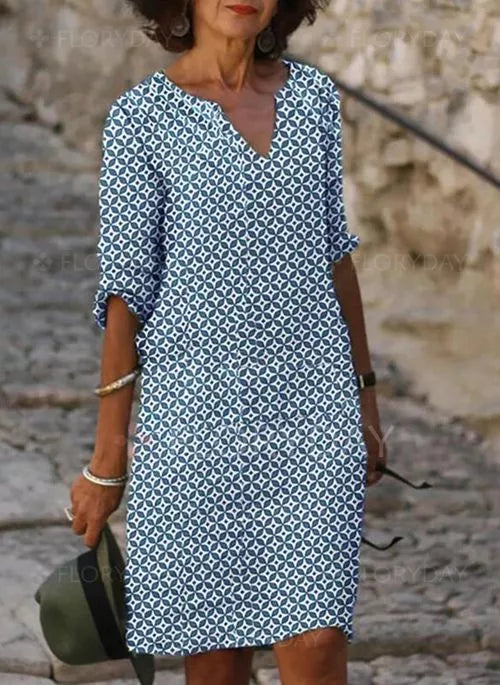 Riley | Women's V-Neck Midi Dress