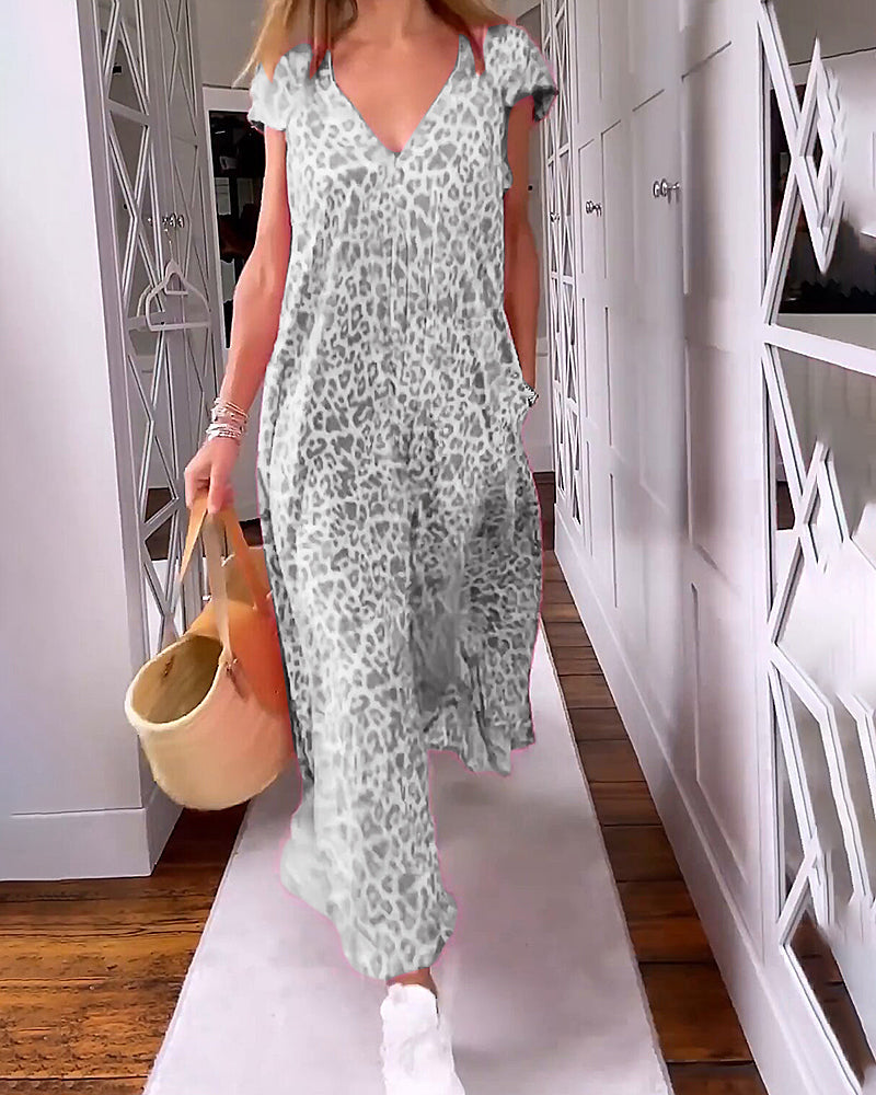Roxanne | Women's V-Neck Midi Dress