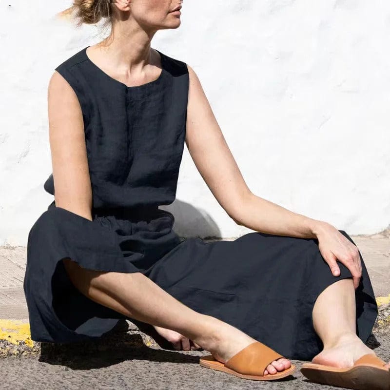 Sadie | Women's Sleeveless Casual Wide Leg Jumpsuit