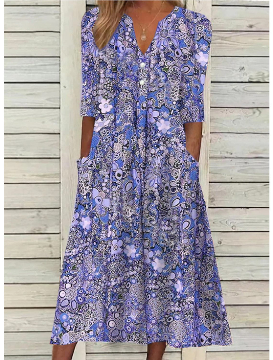 Savannah | Women's V-Neck Maxi Dress