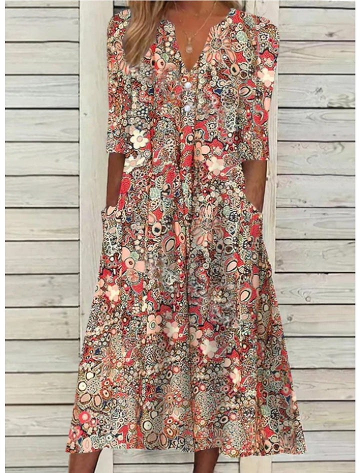 Savannah | Women's V-Neck Maxi Dress