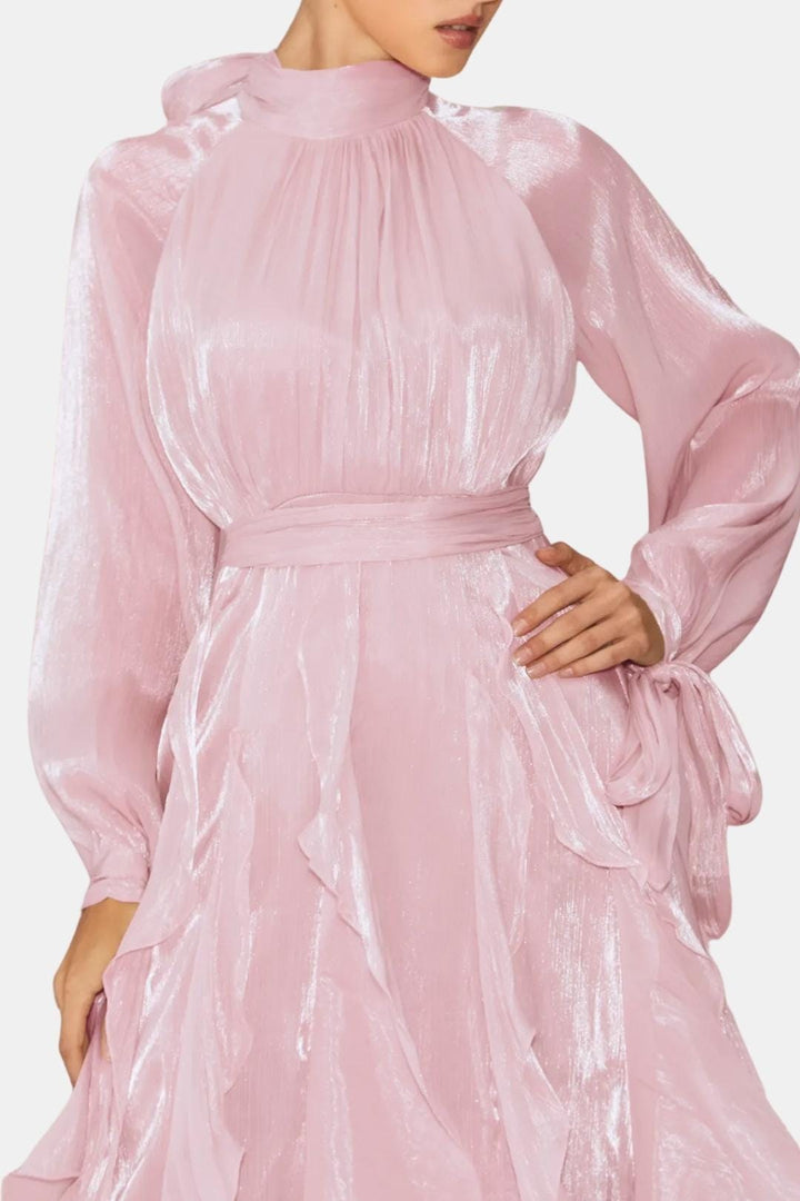Sloane | Women's Ruffle Long Sleeve Maxi Dress