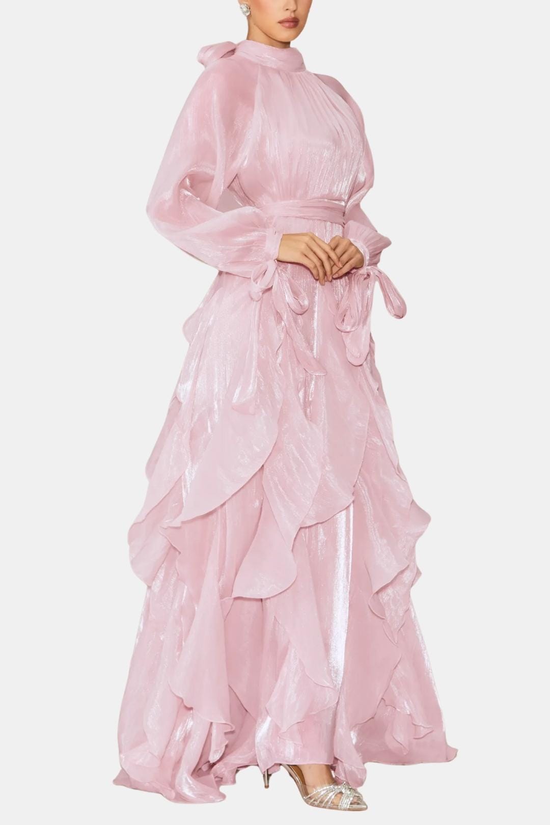 Sloane | Women's Ruffle Long Sleeve Maxi Dress