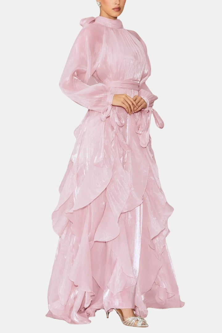 Sloane | Women's Ruffle Long Sleeve Maxi Dress