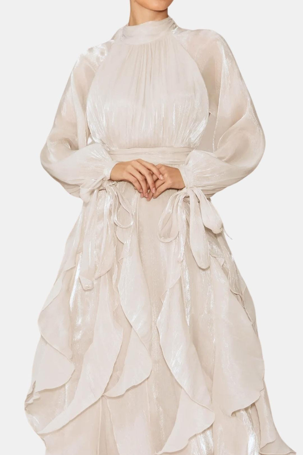 Sloane | Women's Ruffle Long Sleeve Maxi Dress