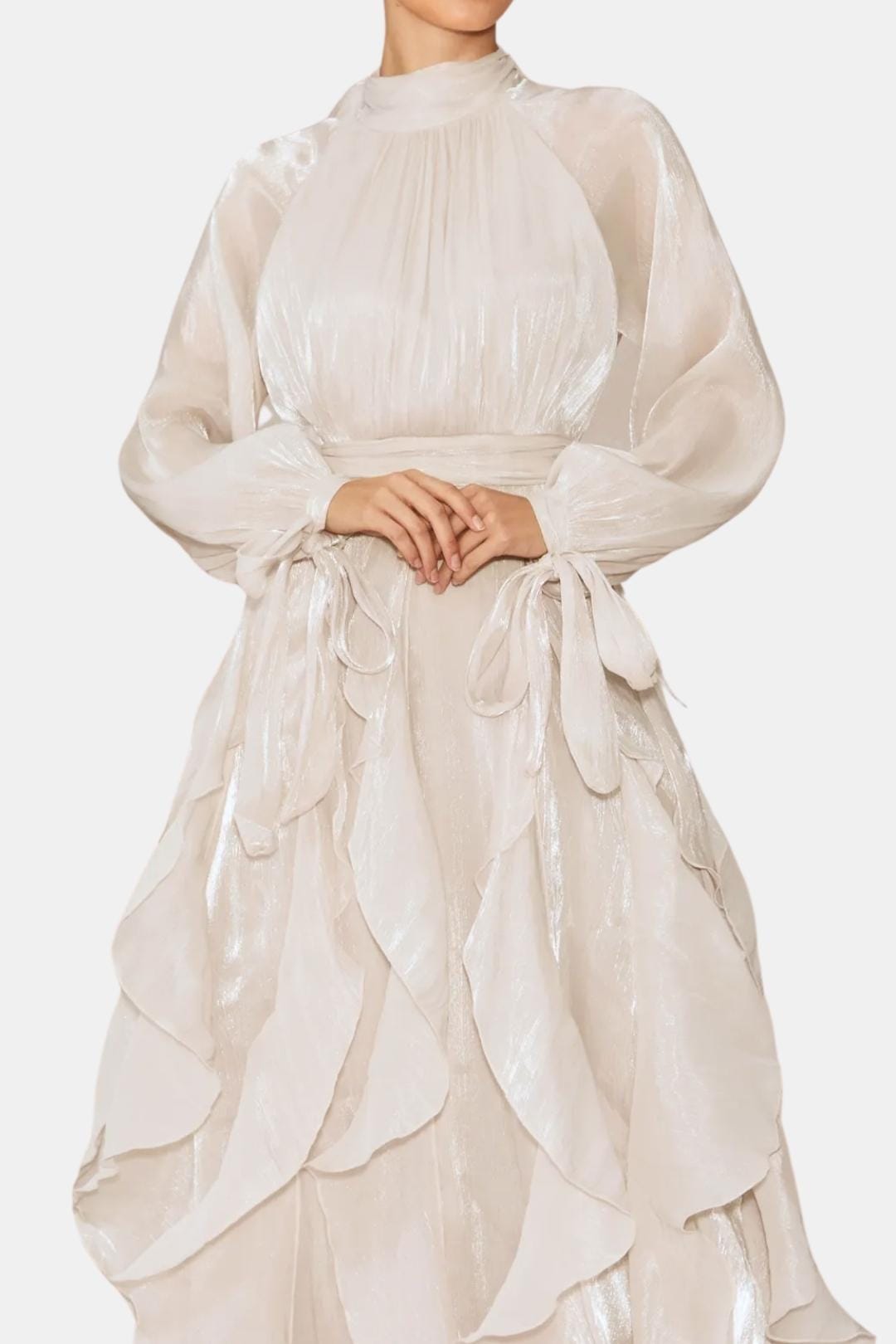 Sloane | Women's Ruffle Long Sleeve Maxi Dress