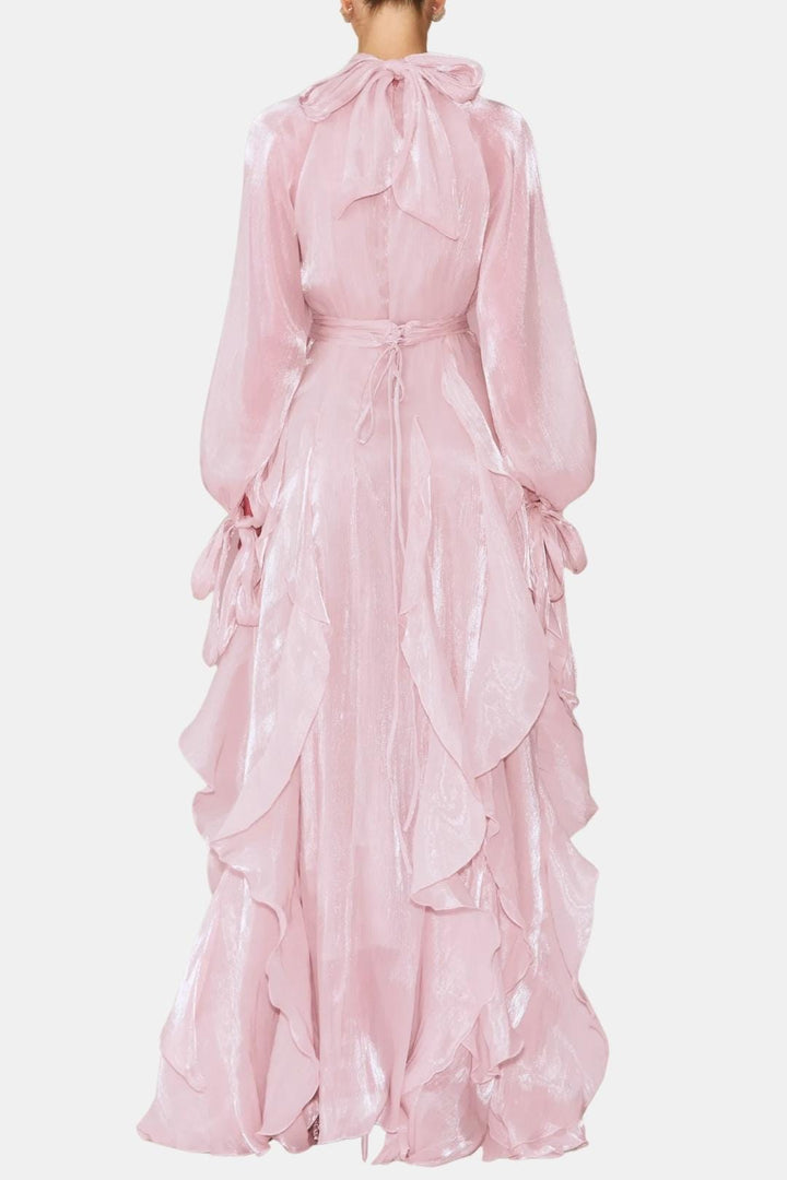 Sloane | Women's Ruffle Long Sleeve Maxi Dress