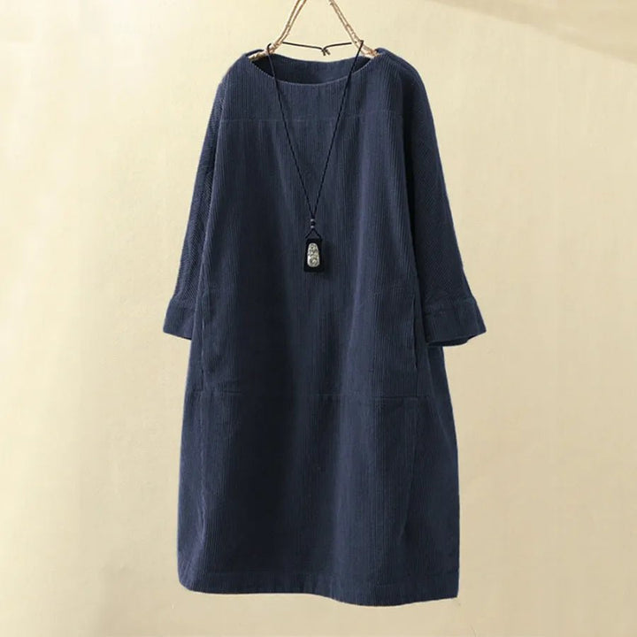 Sofia | Women's Long Sleeve A-Line Midi Dress
