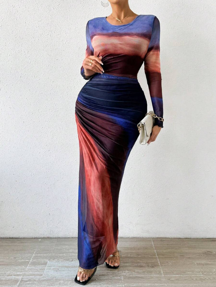 Tatum | Women's Long Sleeve Bodycon Maxi Dress