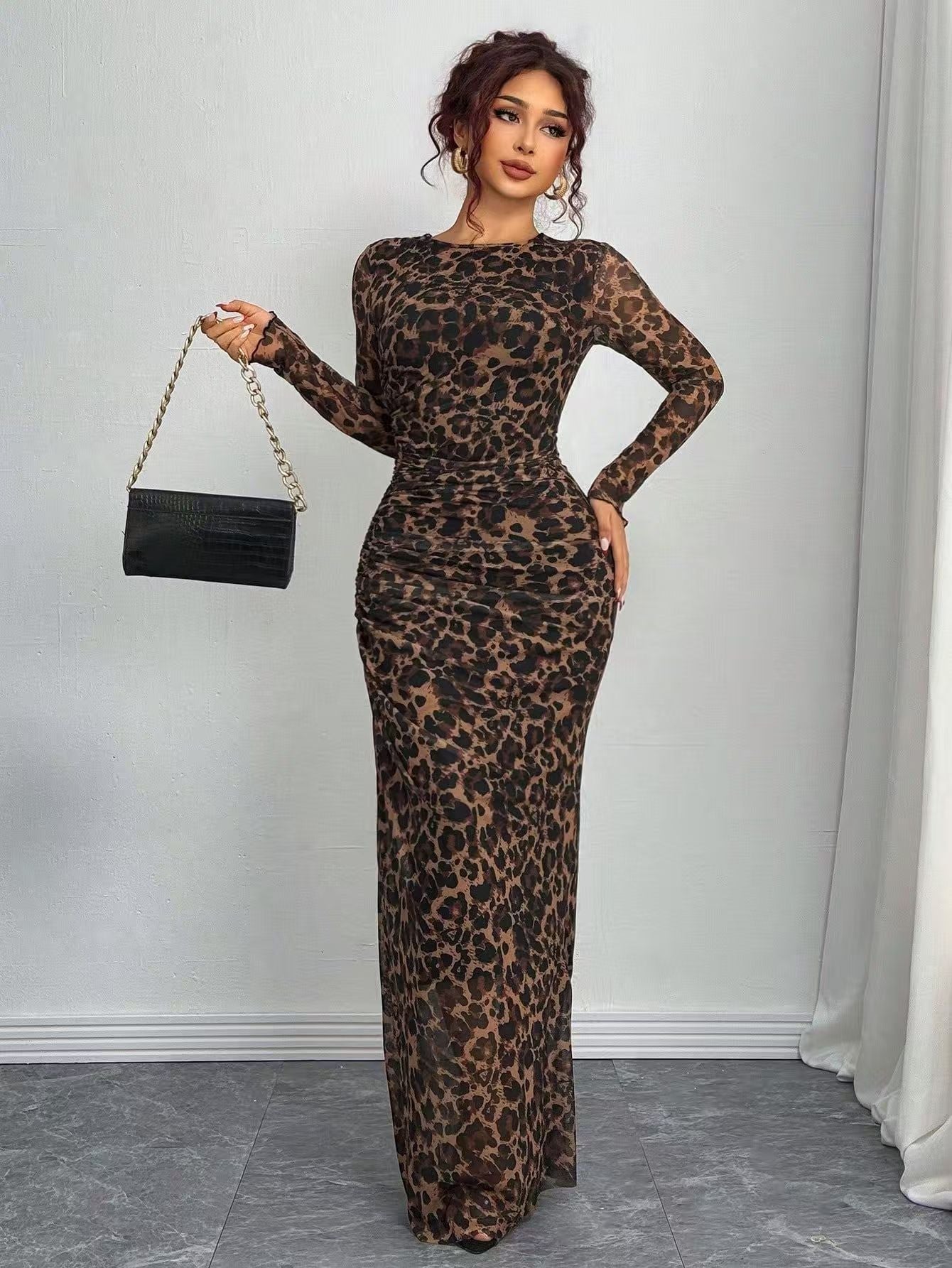 Tatum | Women's Long Sleeve Bodycon Maxi Dress