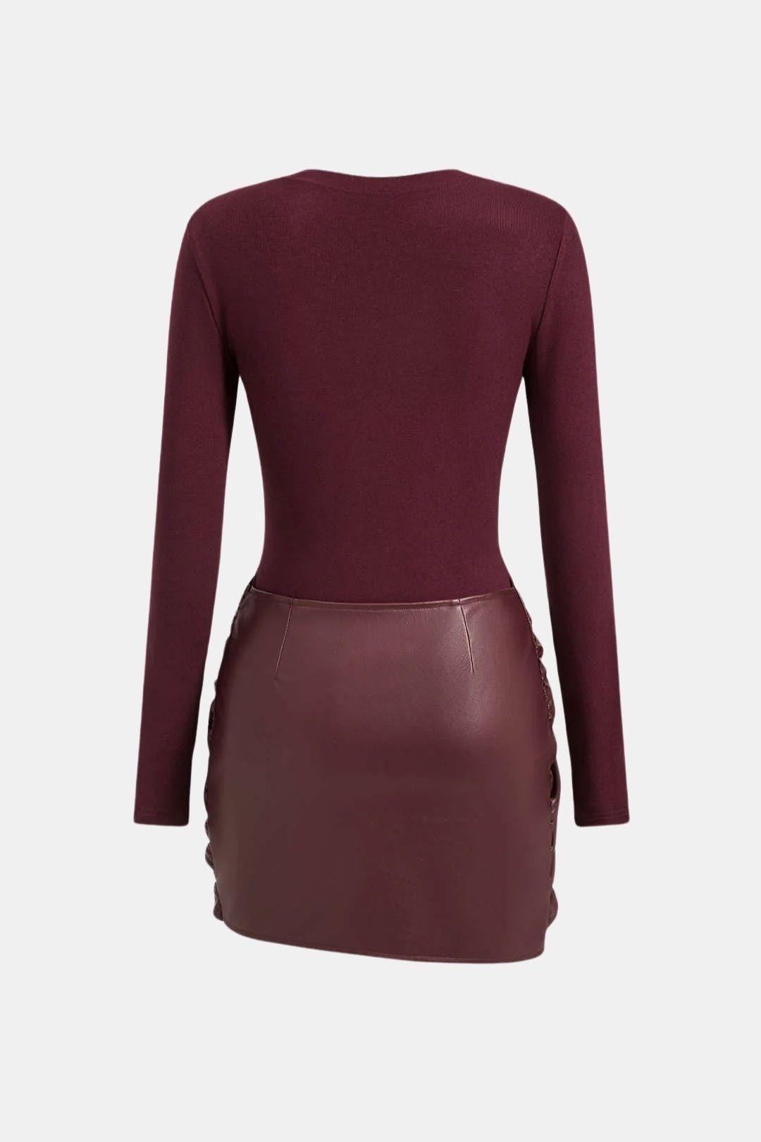 Whitney | Women's Long Sleeve Bodycon Mini Dress