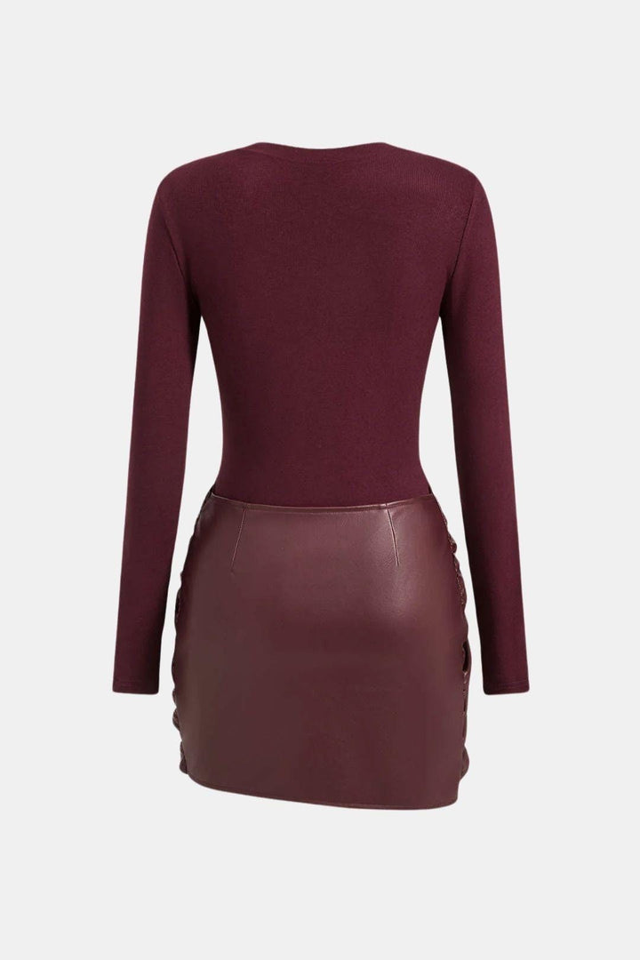 Whitney | Women's Long Sleeve Bodycon Mini Dress