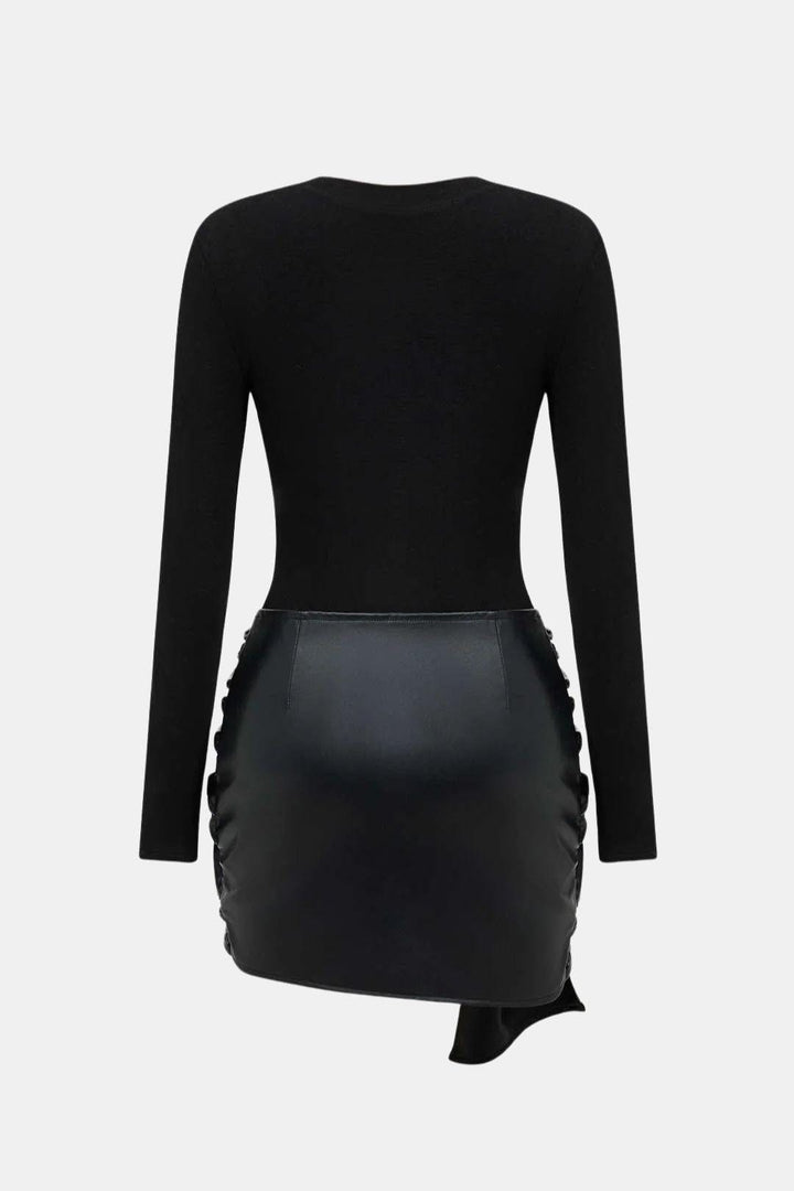 Whitney | Women's Long Sleeve Bodycon Mini Dress