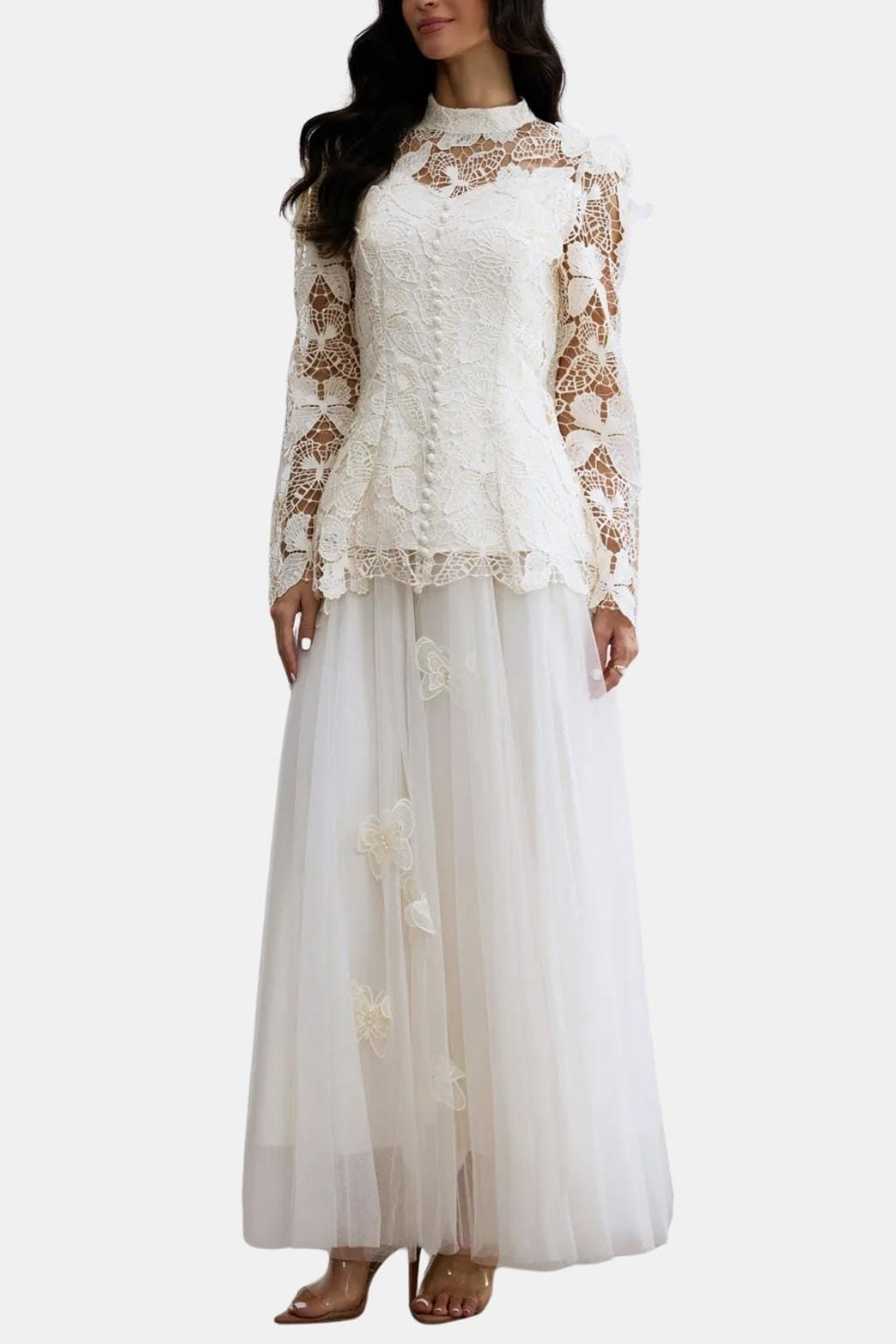 Willow | Women's Long Sleeve Lace Maxi Dress