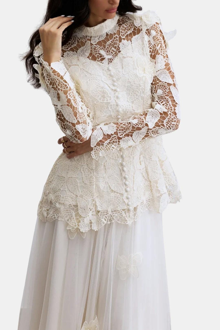 Willow | Women's Long Sleeve Lace Maxi Dress