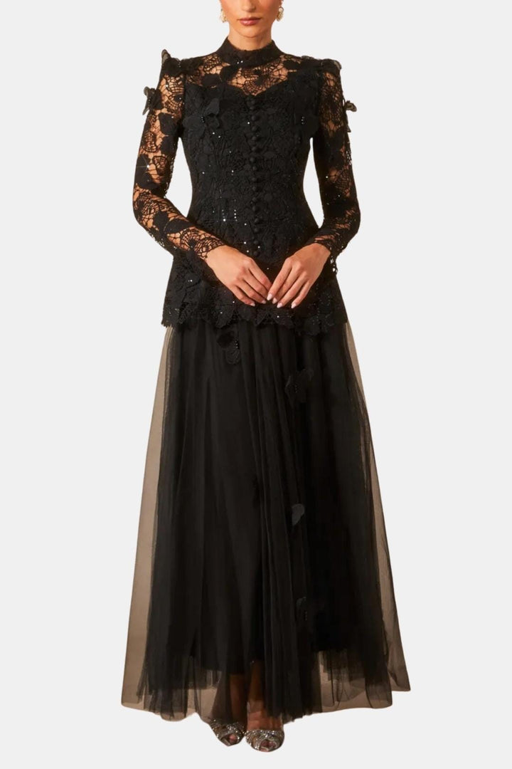 Willow | Women's Long Sleeve Lace Maxi Dress