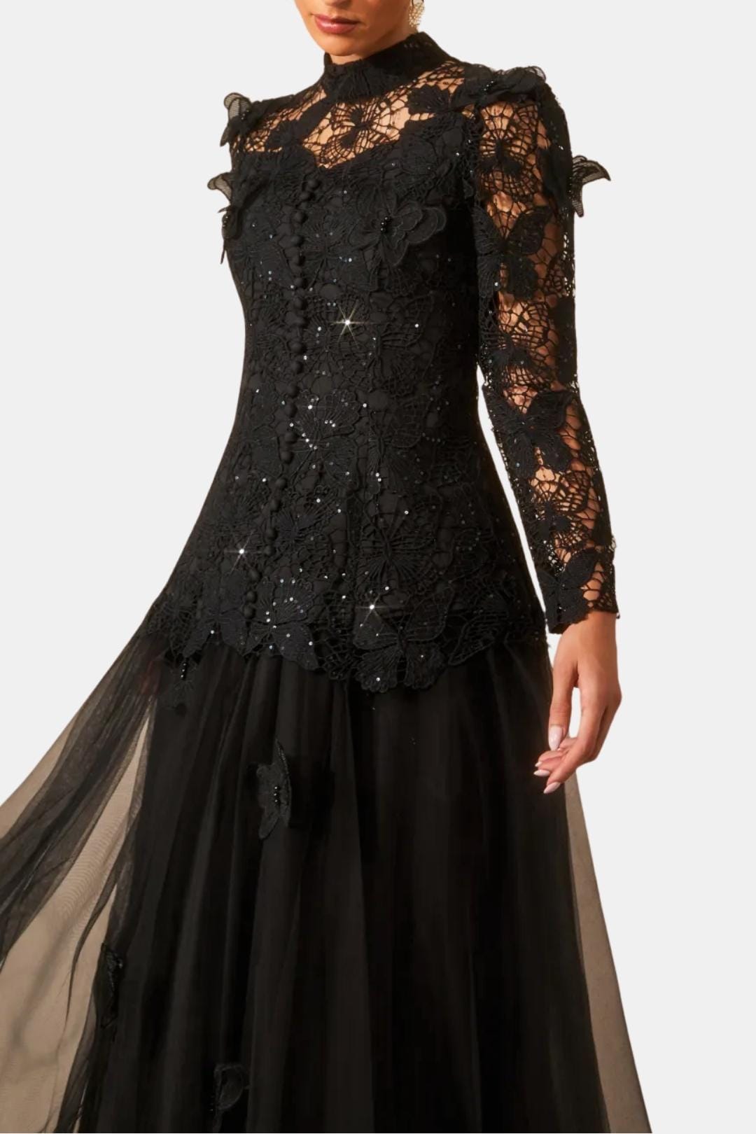 Willow | Women's Long Sleeve Lace Maxi Dress