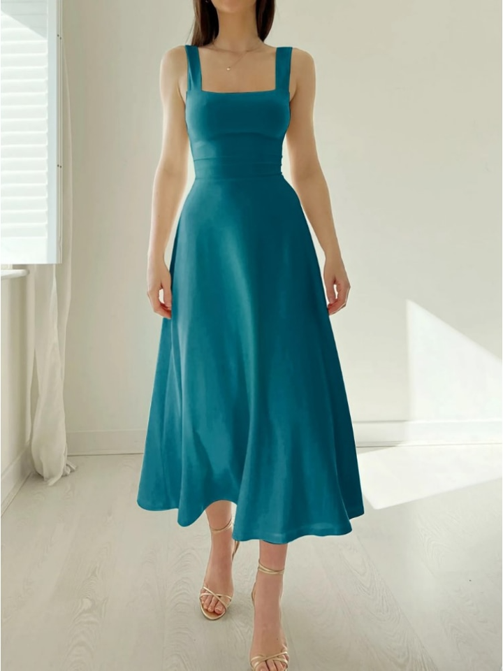 Yvonne | Women's Sleeveless A-Line Midi Dress