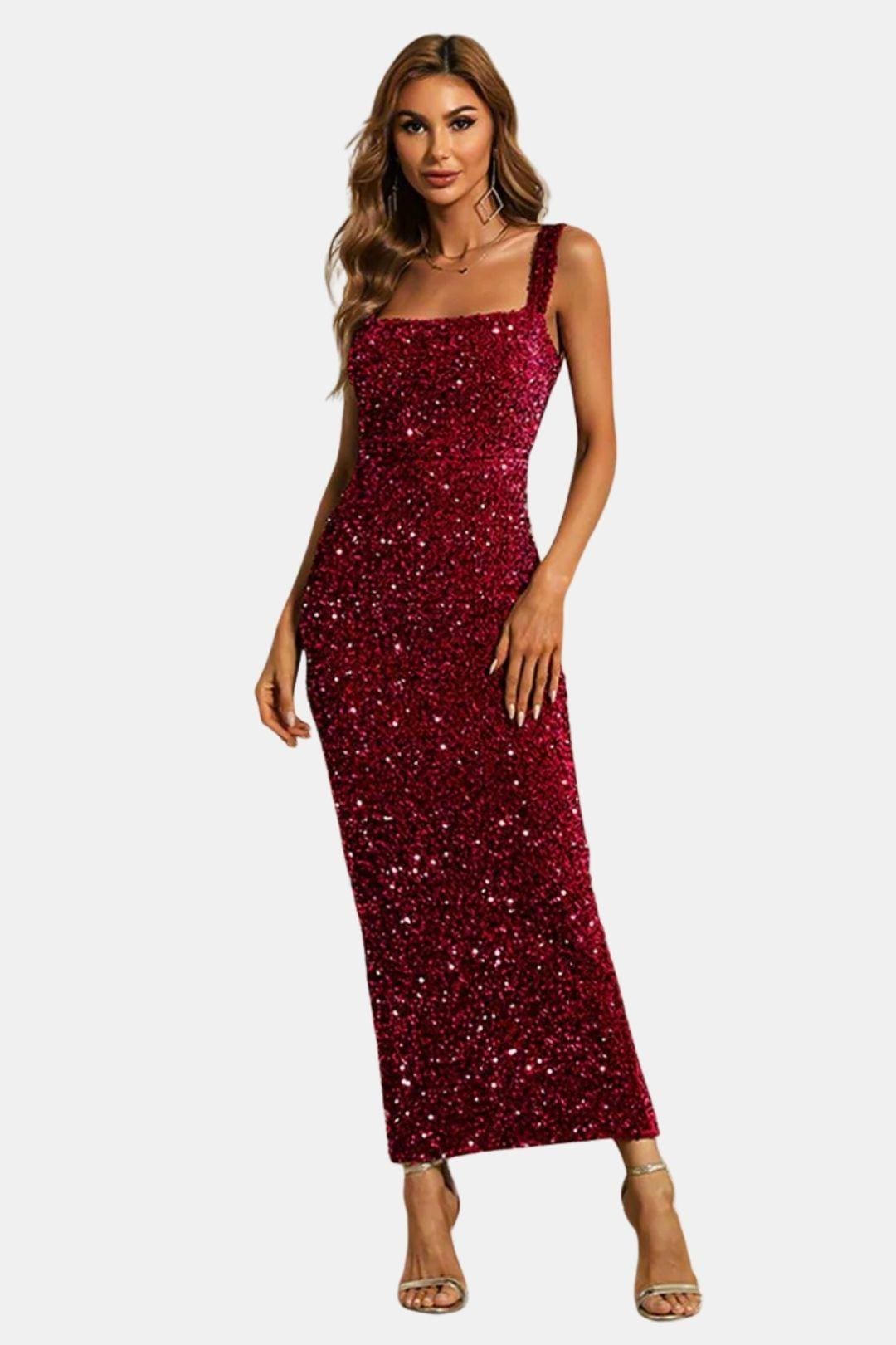 Zoe | Women's Sleeveless Bodycon Maxi Dress