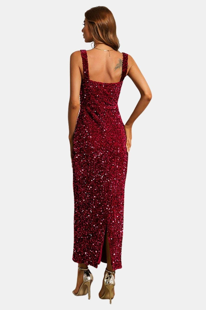 Zoe | Women's Sleeveless Bodycon Maxi Dress