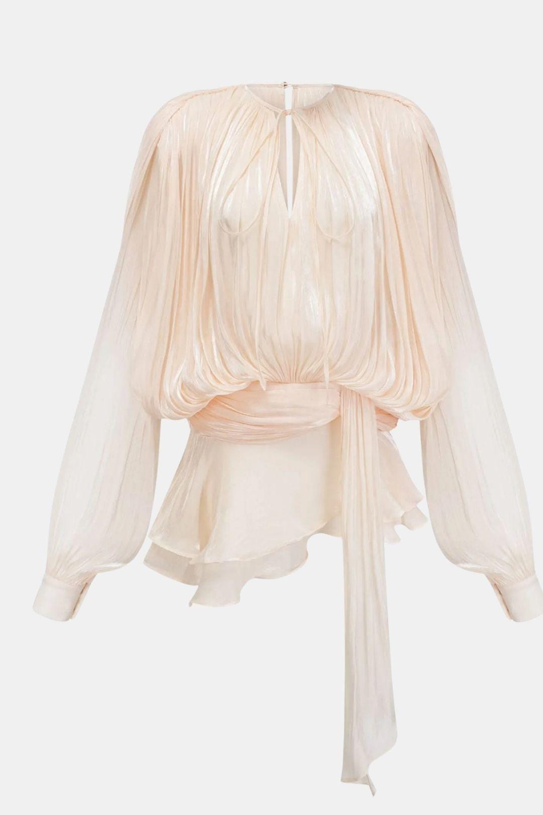 Zoe | Women's Tie Neck Long Sleeve Mini Dress